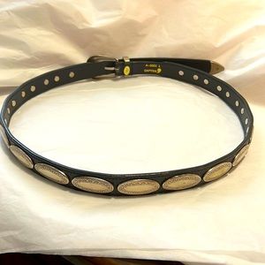 Captiva Belt / silver oval metallic